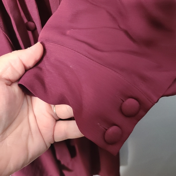 Zac Posen Z Spoke 100% Silk Button Front Buckle Shirt Dress - Picture 5 of 12